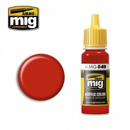 AMIG0049 RED acrylic paint, 17ml.