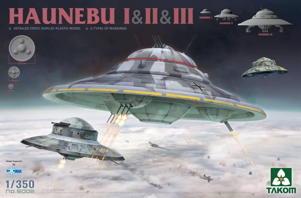 Haunebu I&II&III – 1/350
